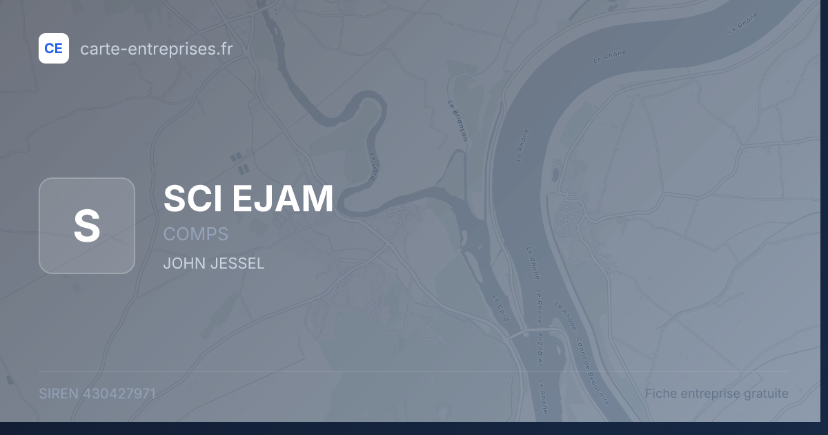 SCI EJAM — 430427971 — fiche entreprise