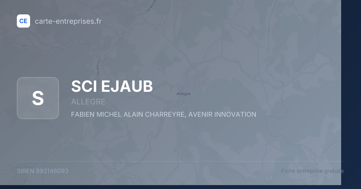 SCI EJAUB — 892146093 — fiche entreprise