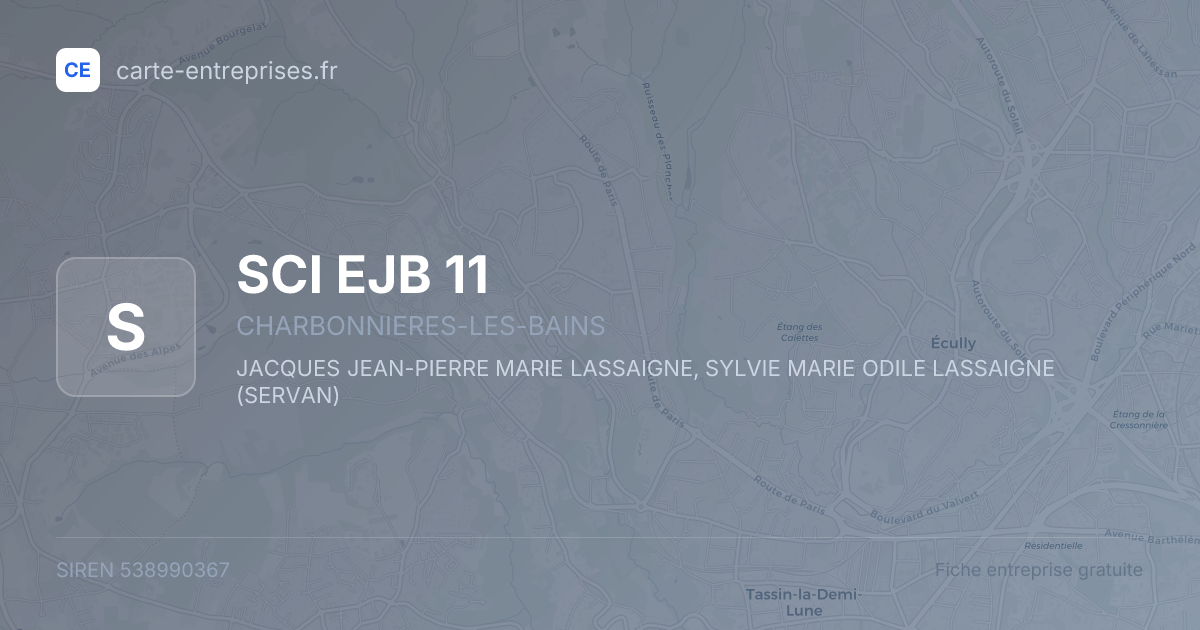SCI EJB 11 — 538990367 — fiche entreprise