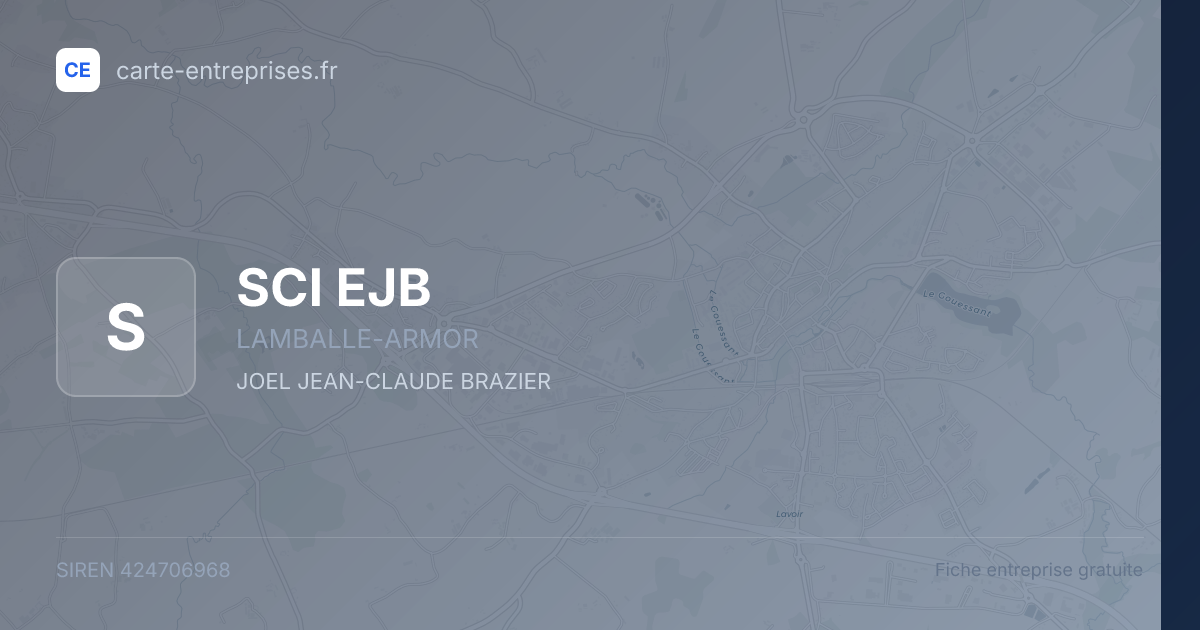 SCI EJB — 424706968 — fiche entreprise