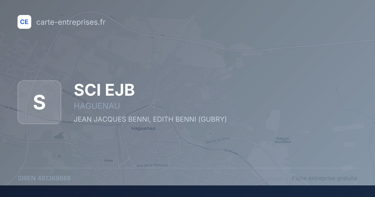 SCI EJB — 481369866 — fiche entreprise