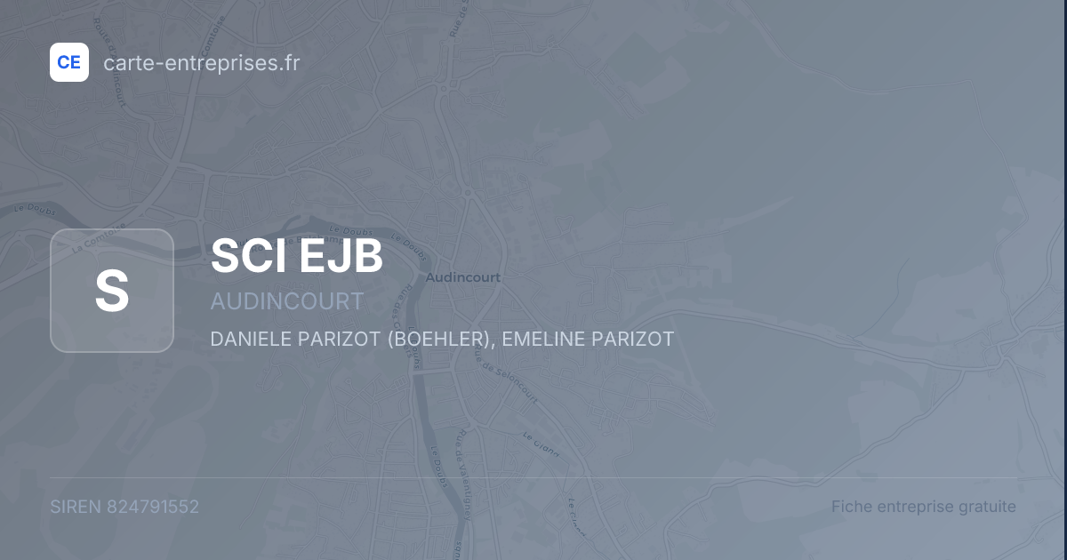SCI EJB — 824791552 — fiche entreprise