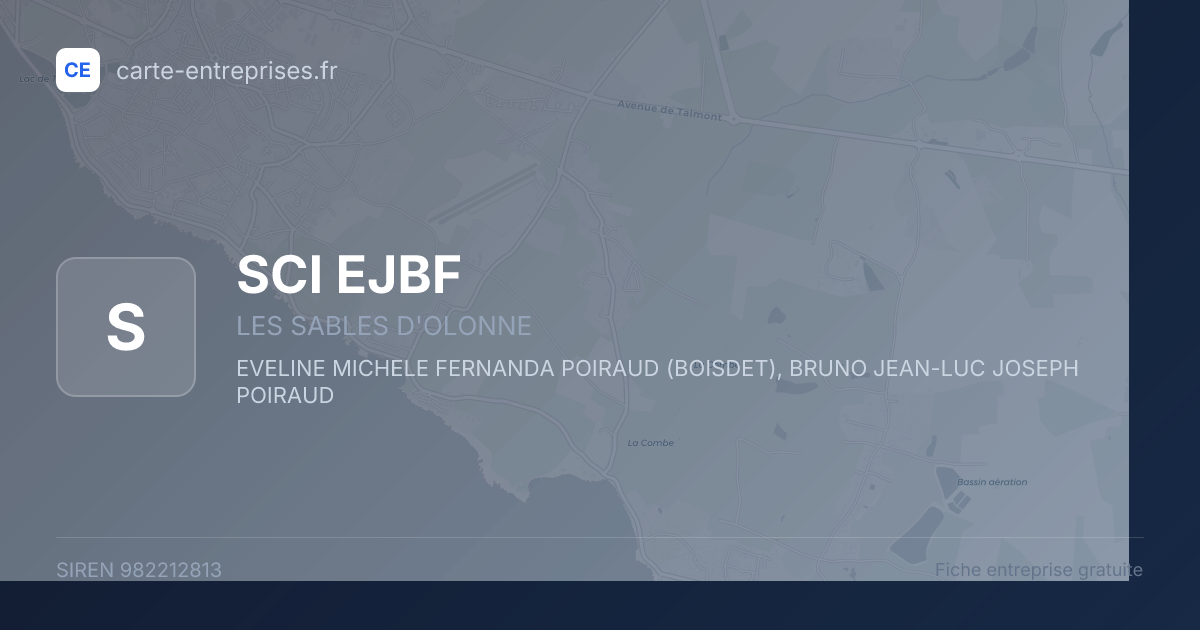 SCI EJBF — 982212813 — fiche entreprise