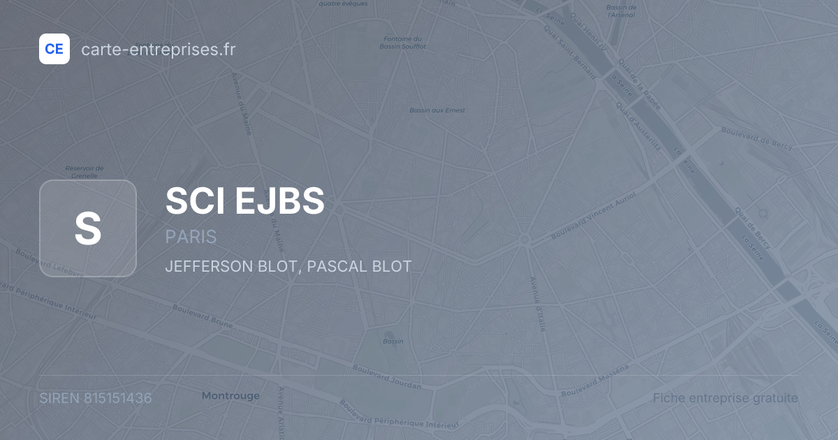 SCI EJBS — 815151436 — fiche entreprise