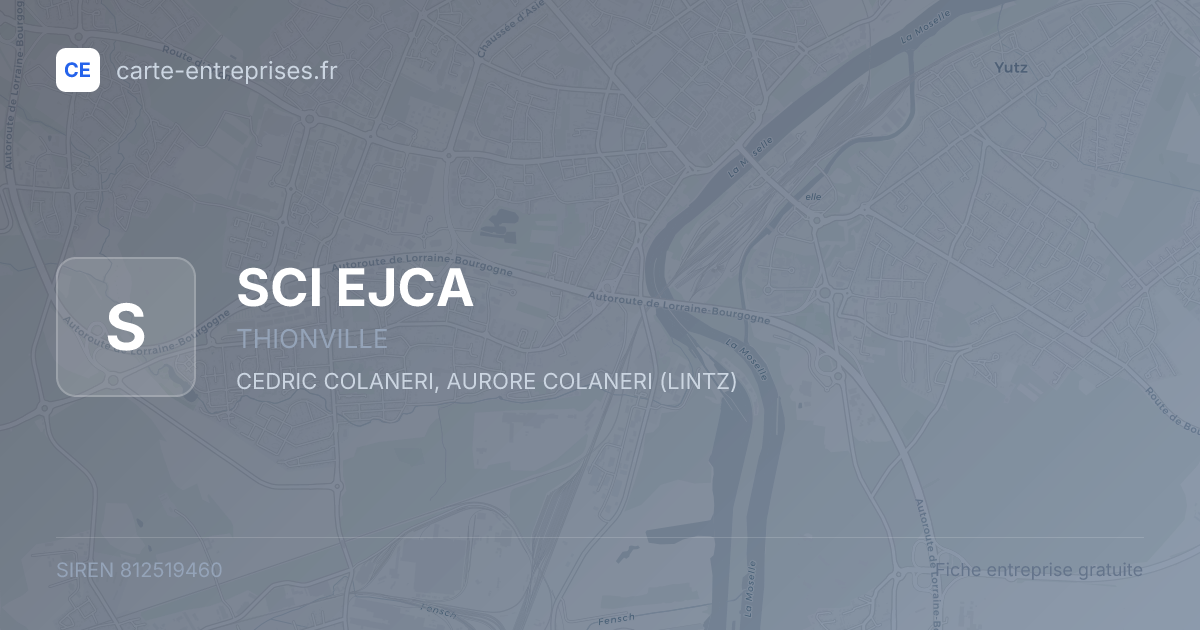 SCI EJCA — 812519460 — fiche entreprise