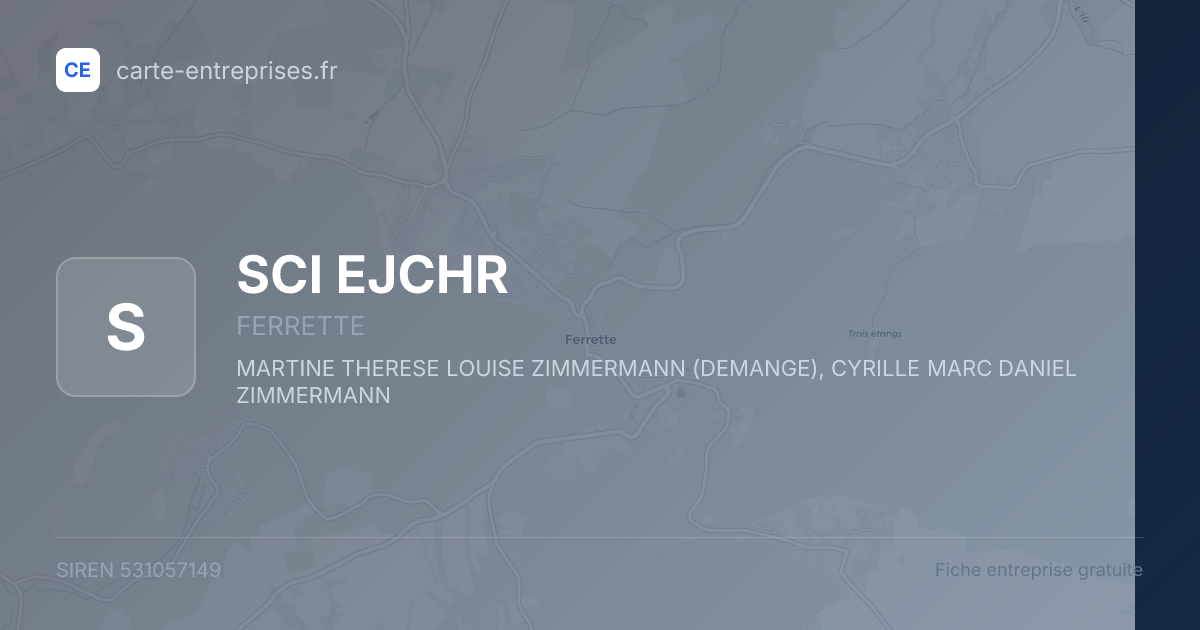 SCI EJCHR — 531057149 — fiche entreprise