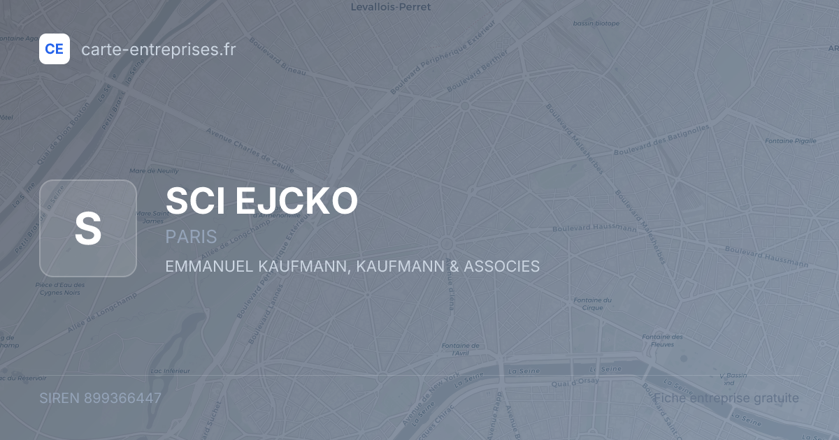 SCI EJCKO — 899366447 — fiche entreprise