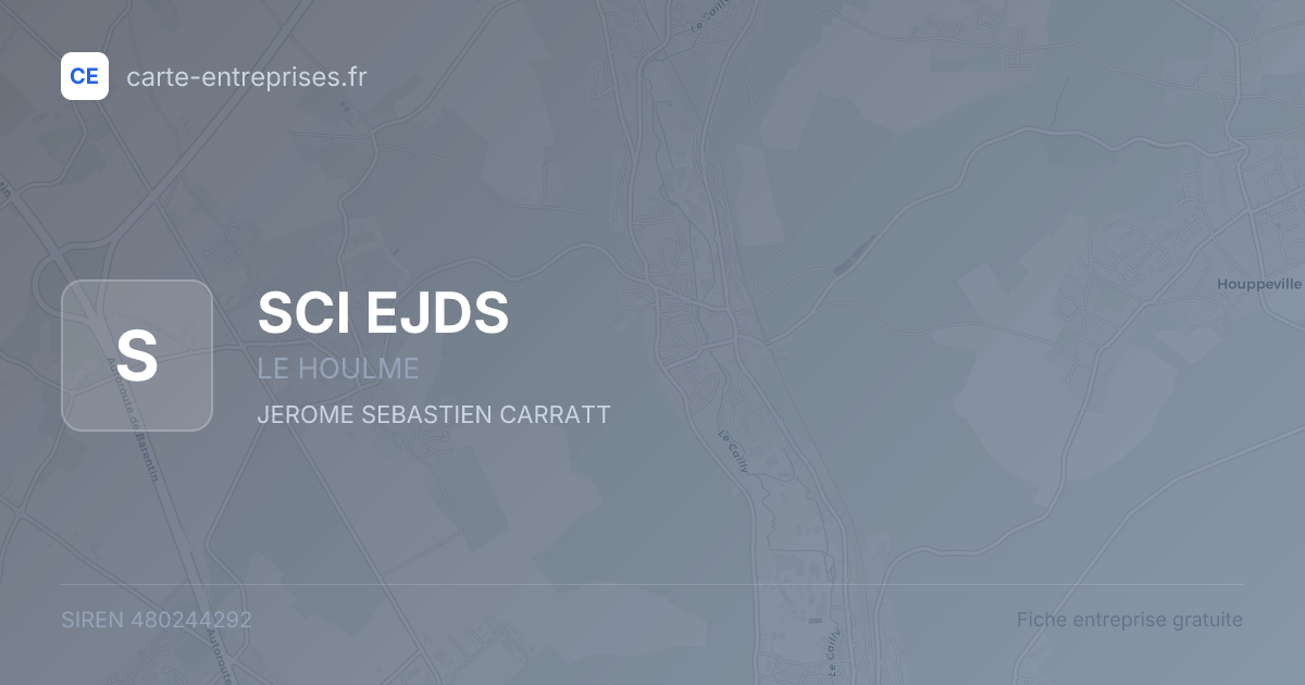 SCI EJDS — 480244292 — fiche entreprise