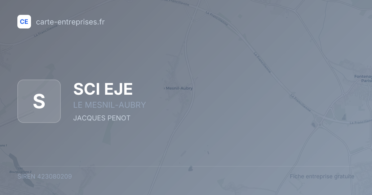 SCI EJE — 423080209 — fiche entreprise
