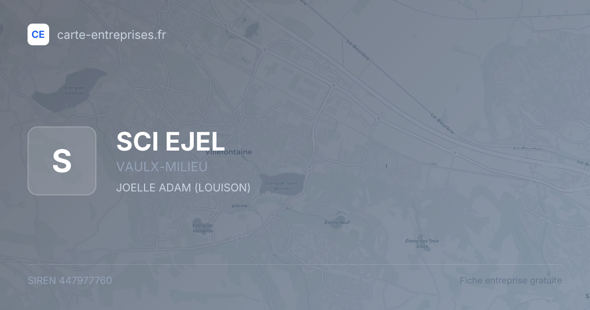 SCI EJEL — 447977760 — fiche entreprise