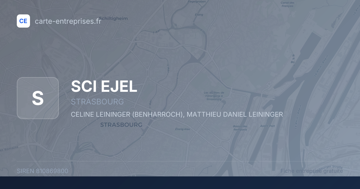 SCI EJEL — 810869800 — fiche entreprise