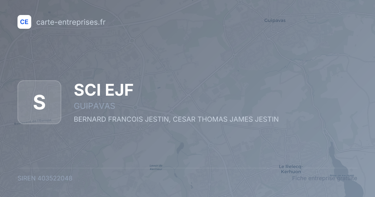 SCI EJF — 403522048 — fiche entreprise
