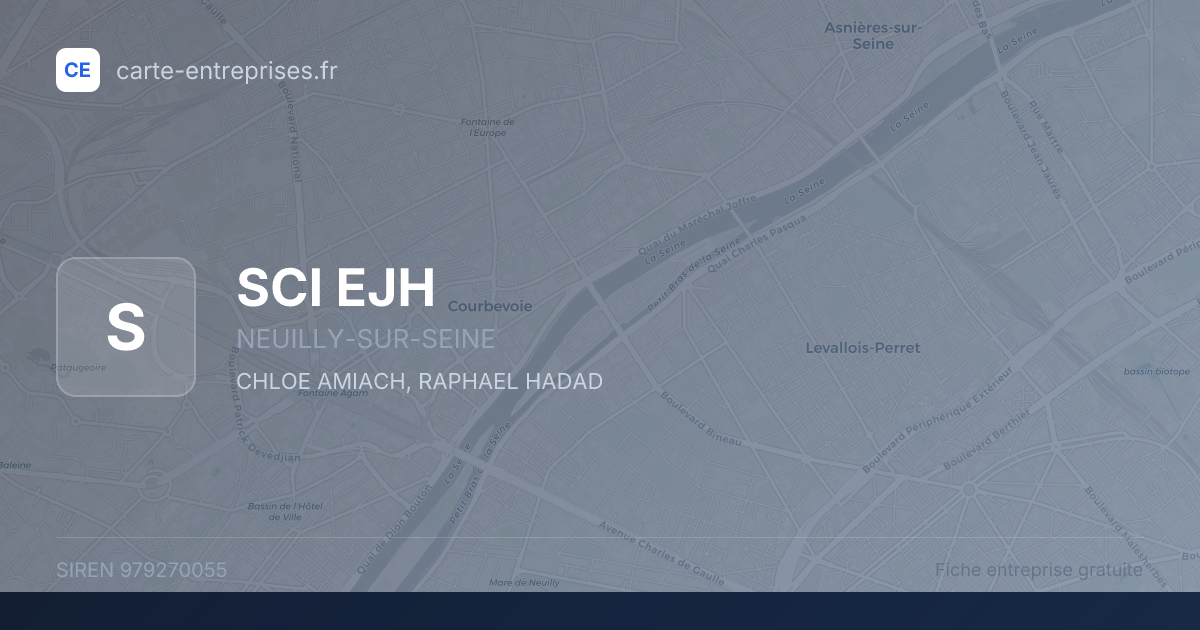 SCI EJH — 979270055 — fiche entreprise