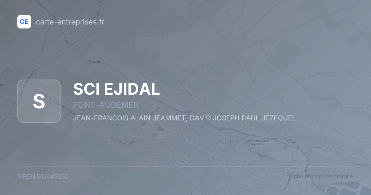 SCI EJIDAL — 913145280 — fiche entreprise