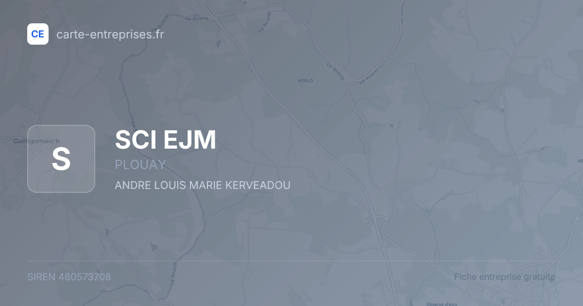 SCI EJM — 480573708 — fiche entreprise