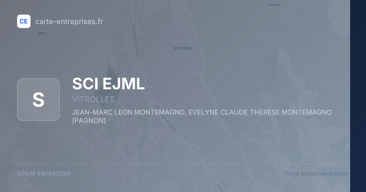 SCI EJML — 490643566 — fiche entreprise