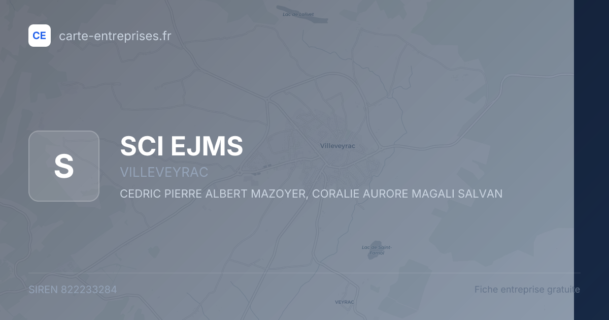 SCI EJMS — 822233284 — fiche entreprise