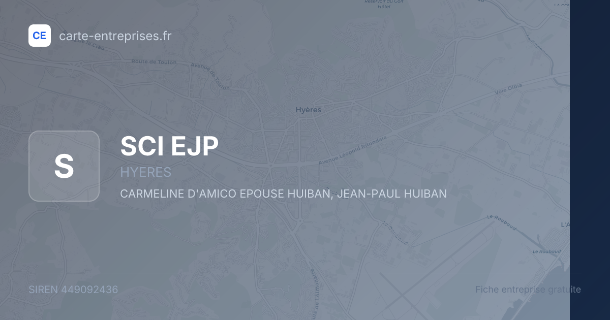 SCI EJP — 449092436 — fiche entreprise
