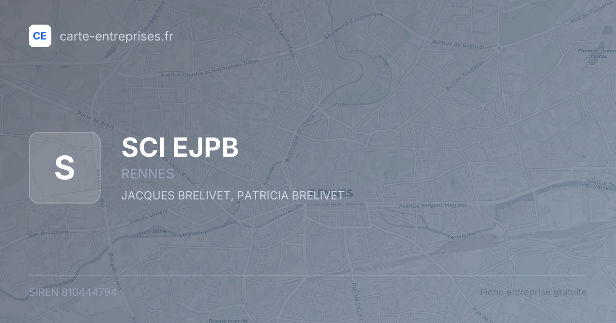 SCI EJPB — 810444794 — fiche entreprise