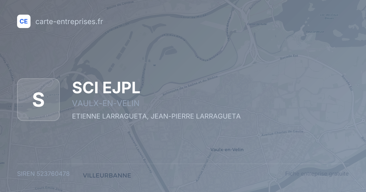 SCI EJPL — 523760478 — fiche entreprise