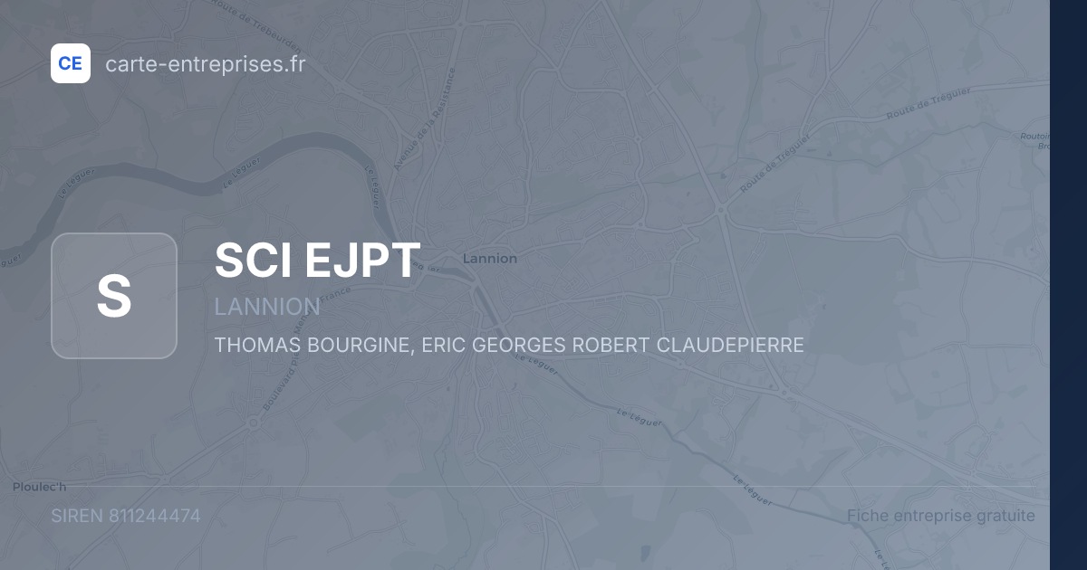 SCI EJPT — 811244474 — fiche entreprise