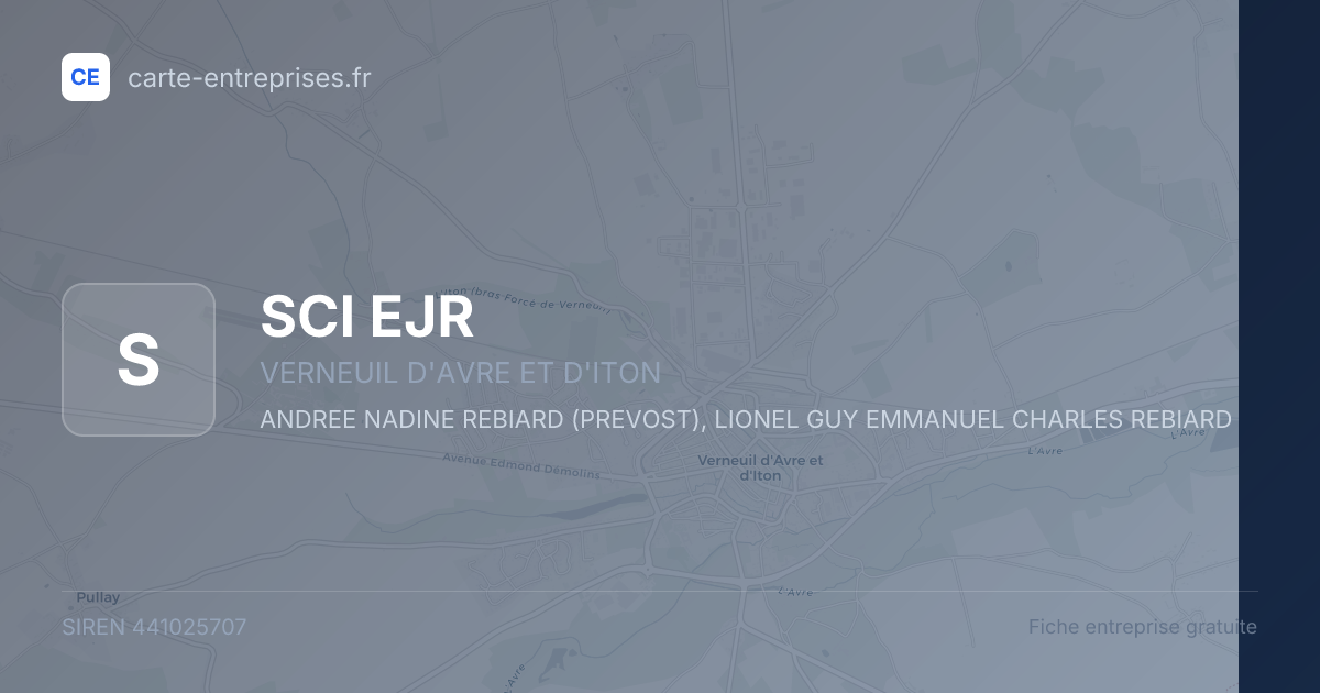 SCI EJR — 441025707 — fiche entreprise