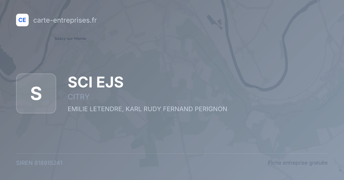 SCI EJS — 818915241 — fiche entreprise