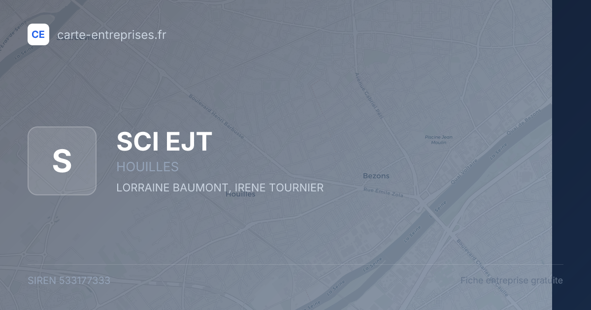SCI EJT — 533177333 — fiche entreprise