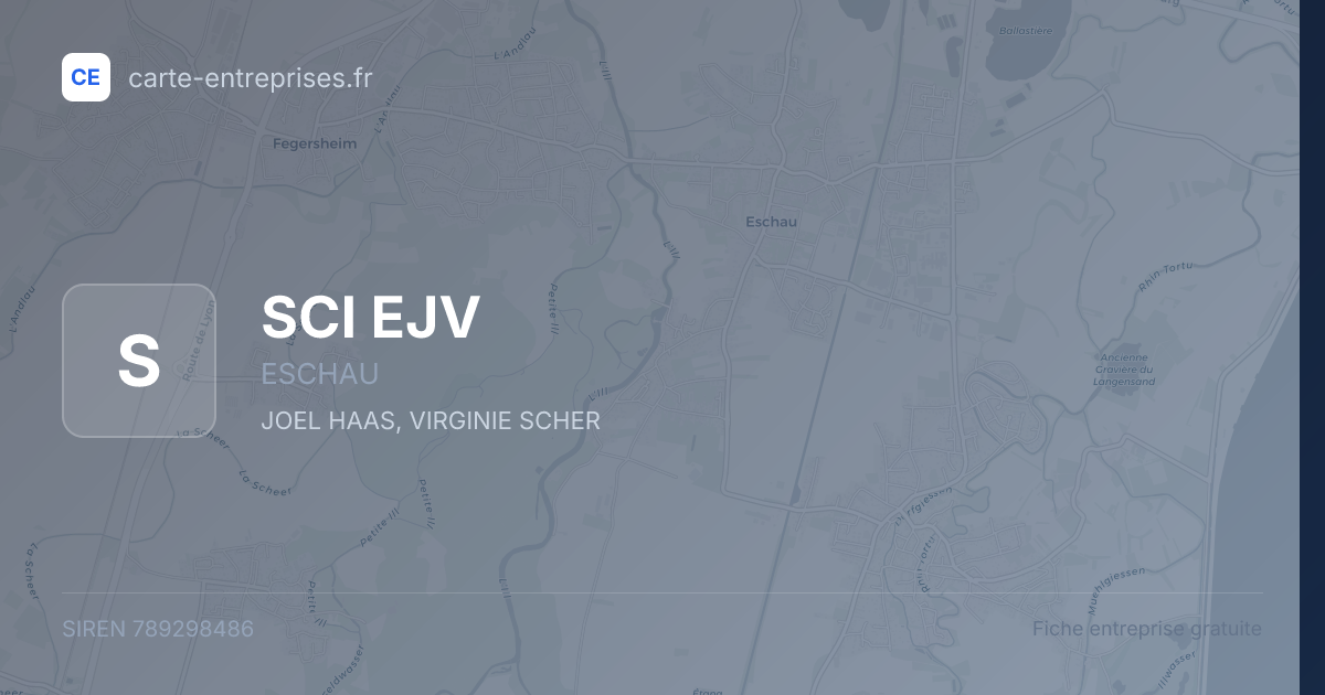 SCI EJV — 789298486 — fiche entreprise