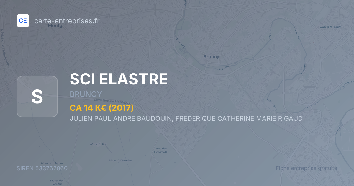 SCI ELASTRE — 533762860 — fiche entreprise