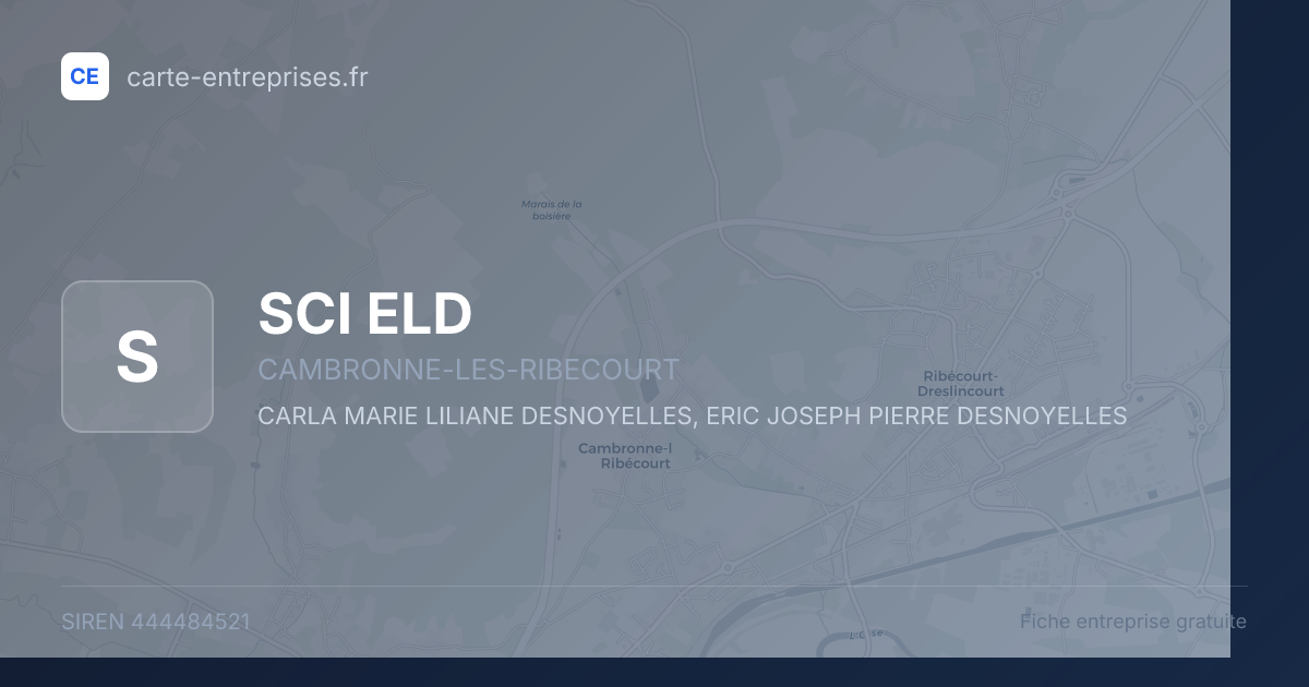 SCI ELD — 444484521 — fiche entreprise