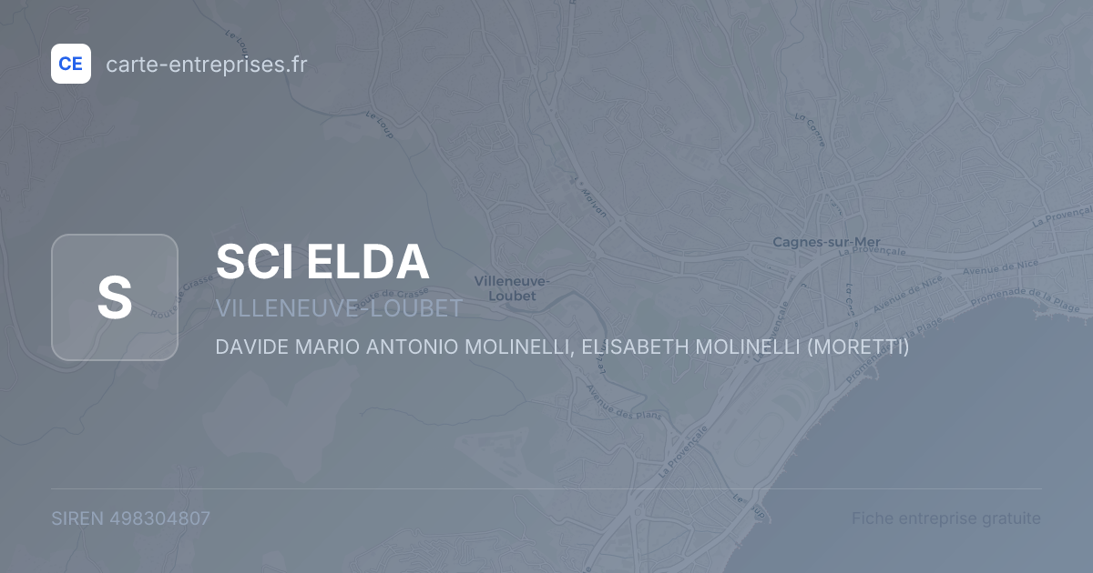 SCI ELDA — 498304807 — fiche entreprise