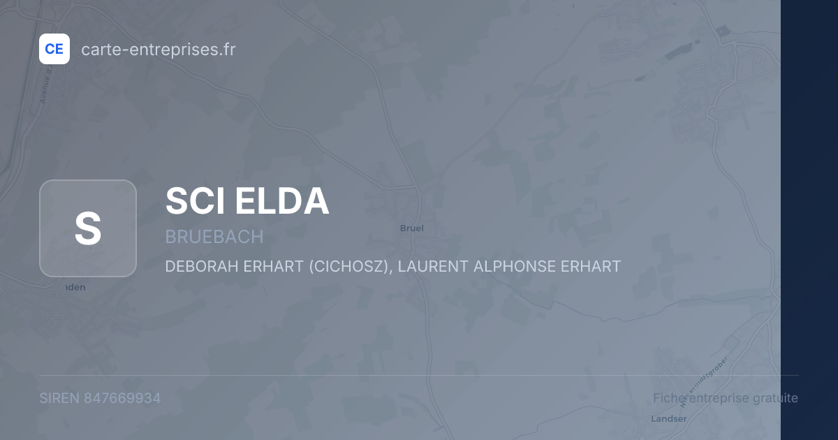 SCI ELDA — 847669934 — fiche entreprise