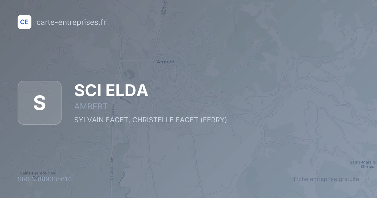 SCI ELDA — 889035614 — fiche entreprise