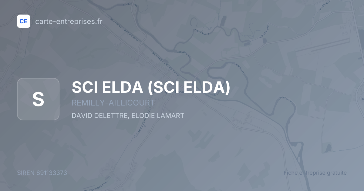 SCI ELDA — 891133373 — fiche entreprise