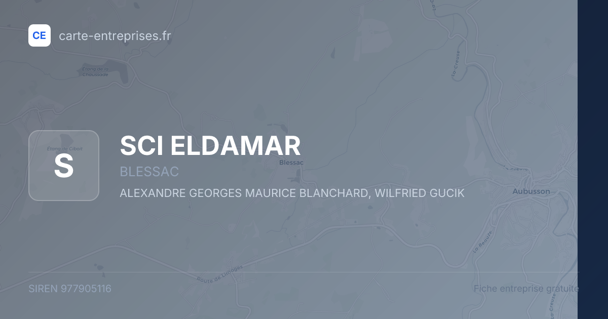 SCI ELDAMAR — 977905116 — fiche entreprise