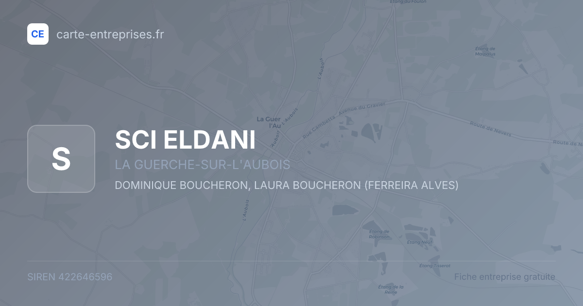SCI ELDANI — 422646596 — fiche entreprise
