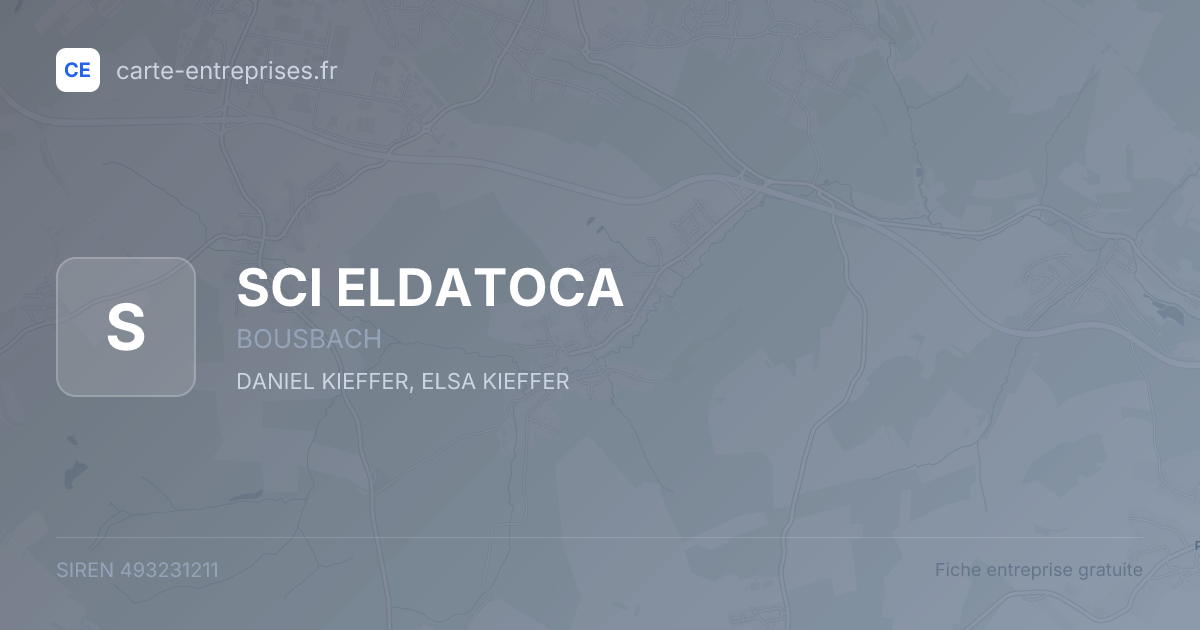 SCI ELDATOCA — 493231211 — fiche entreprise
