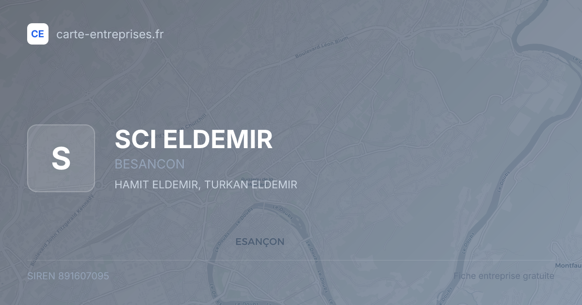 SCI ELDEMIR — 891607095 — fiche entreprise