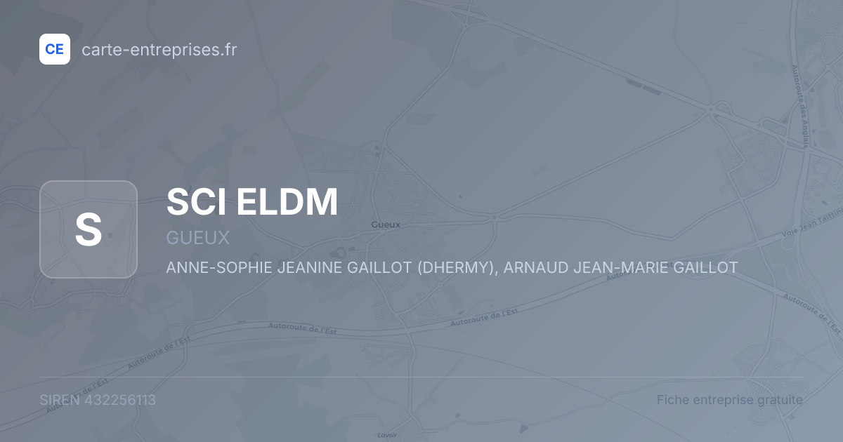 SCI ELDM — 432256113 — fiche entreprise