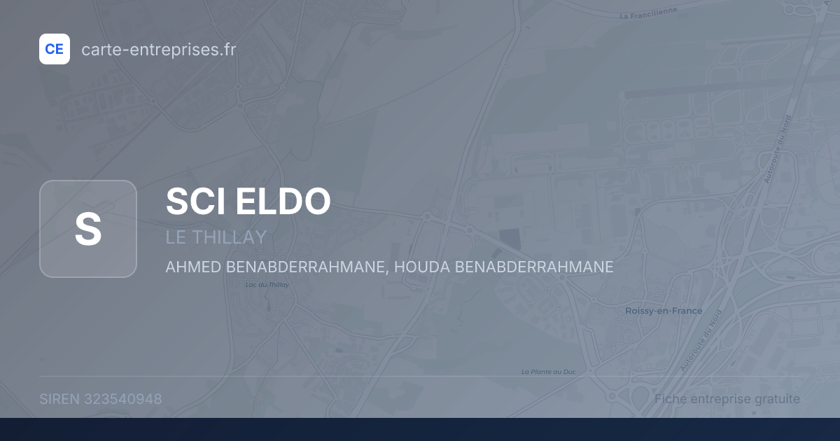 SCI ELDO — 323540948 — fiche entreprise