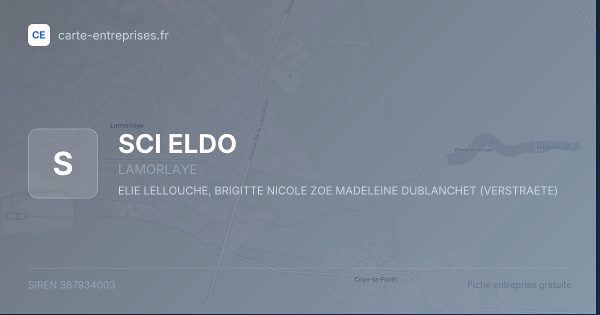 SCI ELDO — 387934003 — fiche entreprise