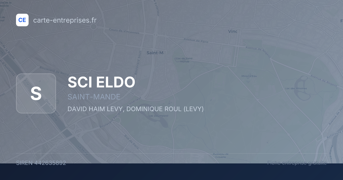 SCI ELDO — 442635892 — fiche entreprise