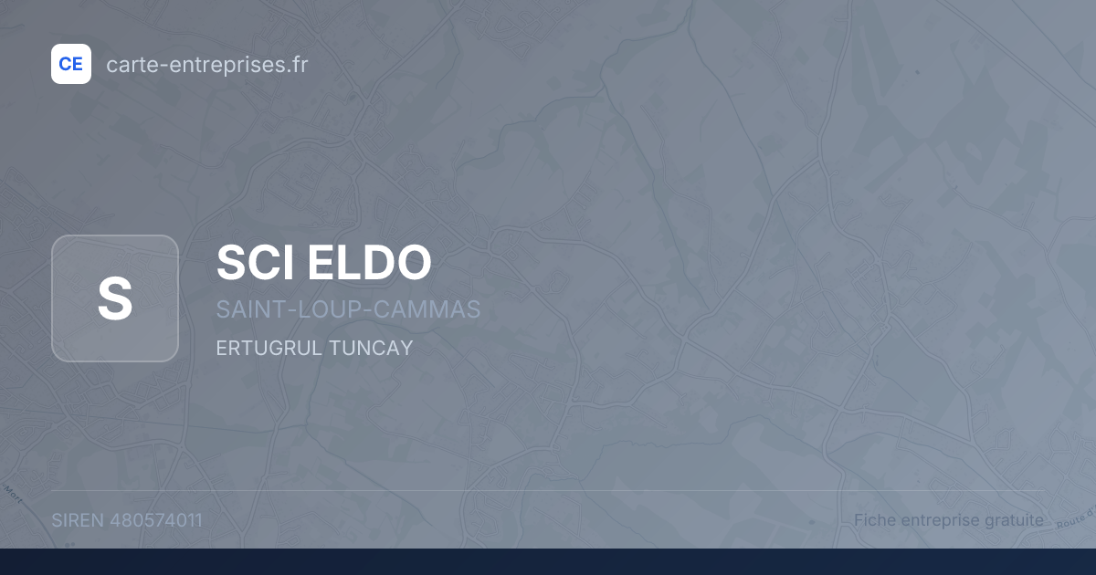 SCI ELDO — 480574011 — fiche entreprise