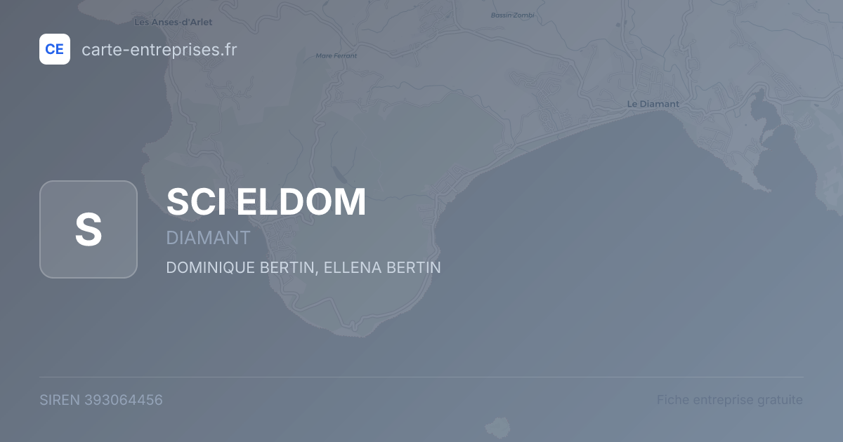 SCI ELDOM — 393064456 — fiche entreprise