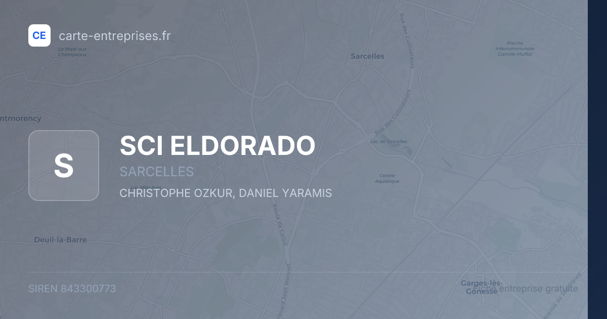 SCI ELDORADO — 843300773 — fiche entreprise