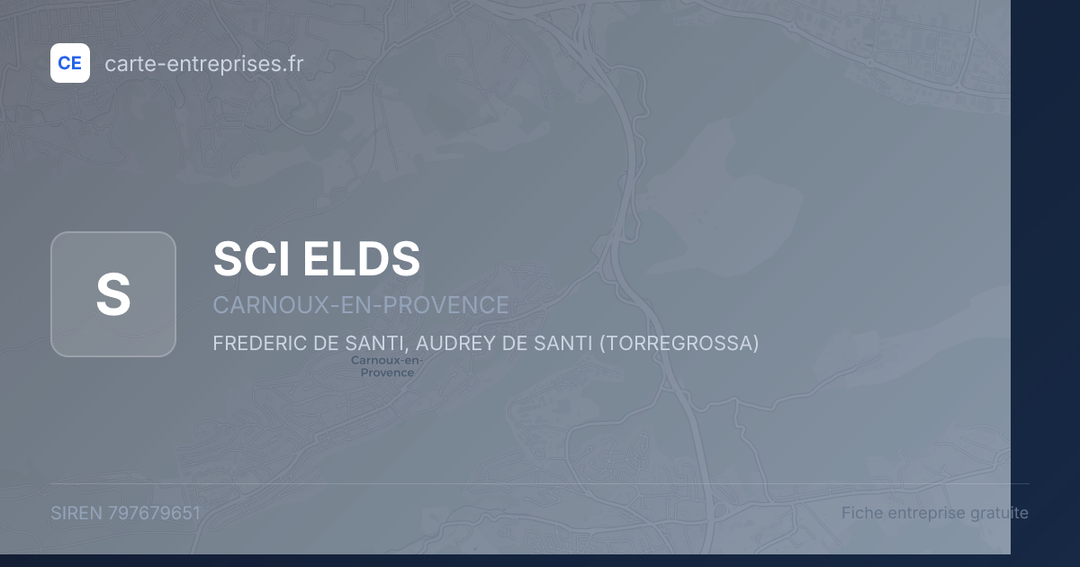 SCI ELDS — 797679651 — fiche entreprise
