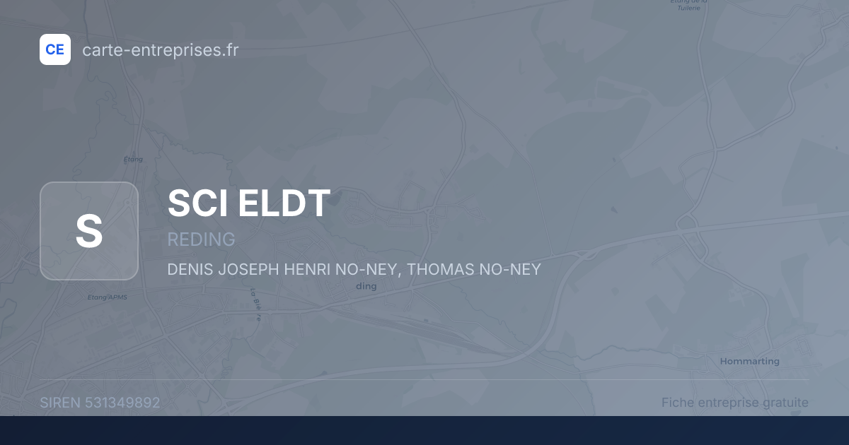 SCI ELDT — 531349892 — fiche entreprise
