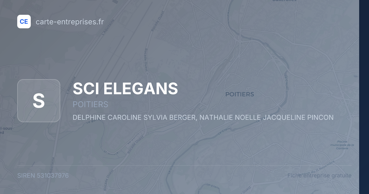 SCI ELEGANS — 531037976 — fiche entreprise