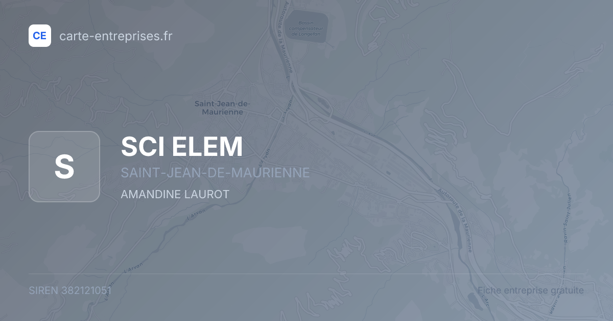 SCI ELEM — 382121051 — fiche entreprise